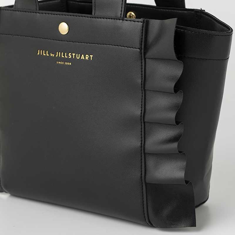 【ジル バイ ジルスチュアート ムック本 付録】ジル バイ ジルスチュアート スムースフリルトートバッグ