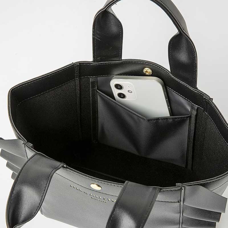 【ジル バイ ジルスチュアート ムック本 付録】ジル バイ ジルスチュアート スムースフリルトートバッグ