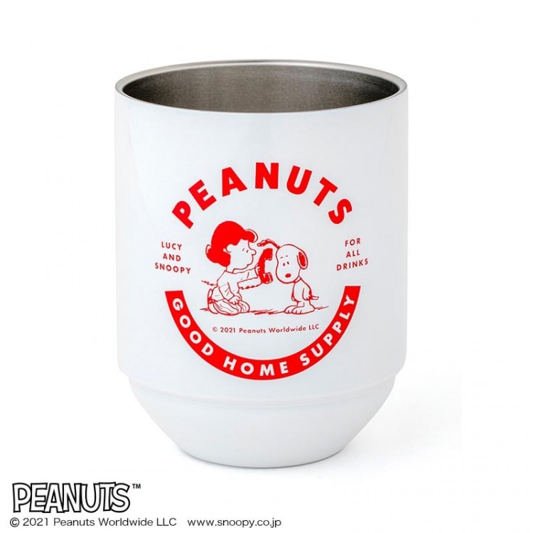SNOOPY 真空断熱スタッキングタンブラーBOOK チャーリー・ブラウン：7/2発売【ローソン・HMV限定付録】SNOOPY 真空断熱スタッキングタンブラー（チャーリー・ブラウン）ホワイト