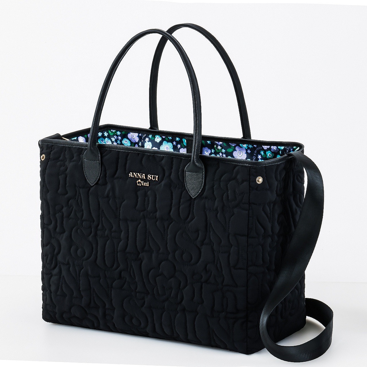 ANNA SUI mini リバーシブルで使えるロゴキルトなトートバッグBOOK