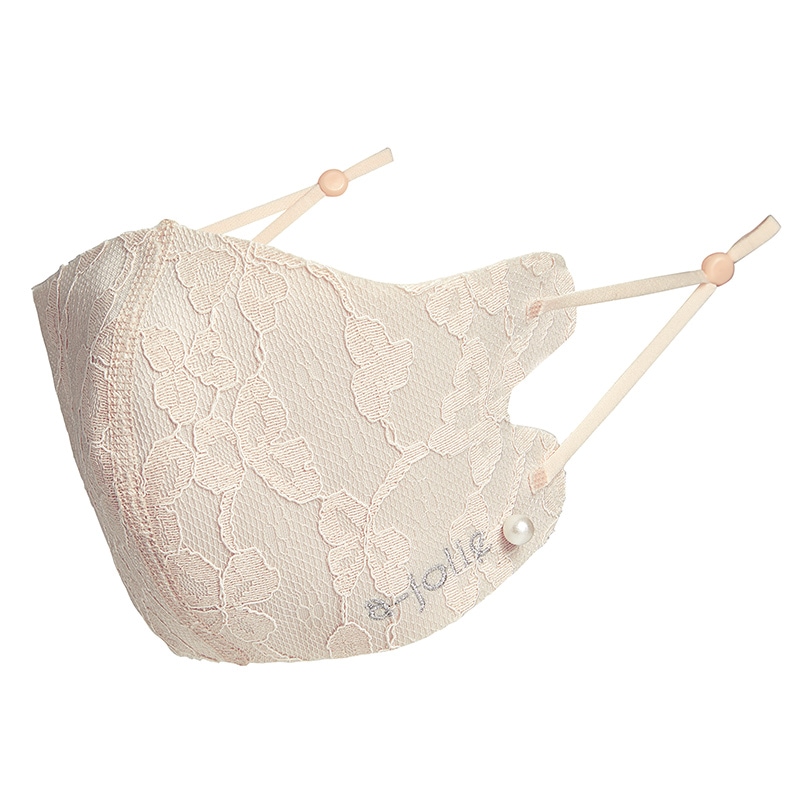 【アジョリー ムック本付録】アジョリー パール付きレースマスク(ベージュ)2021年9月10日発売