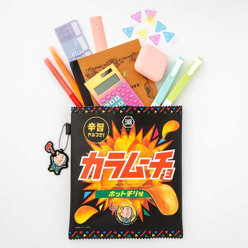 【ムック本付録】カラムーチョ チップス ホットチリ味 ポーチ&チャーム