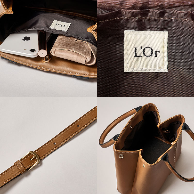 【ロル ムック本 付録】ロル2ウェイショルダーバッグブラウン