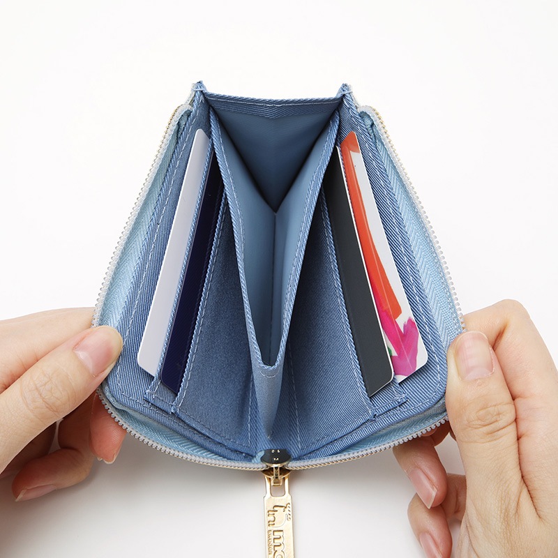 【セブンイレブン moz ムック本 付録】ミニ財布 ブルー 2021年12月6日