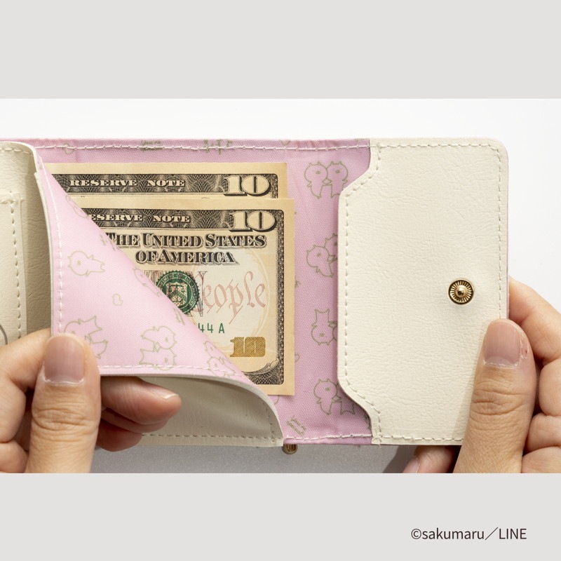 【セブンイレブン限定付録 ムック本】うさまる三つ折り財布アイボリー