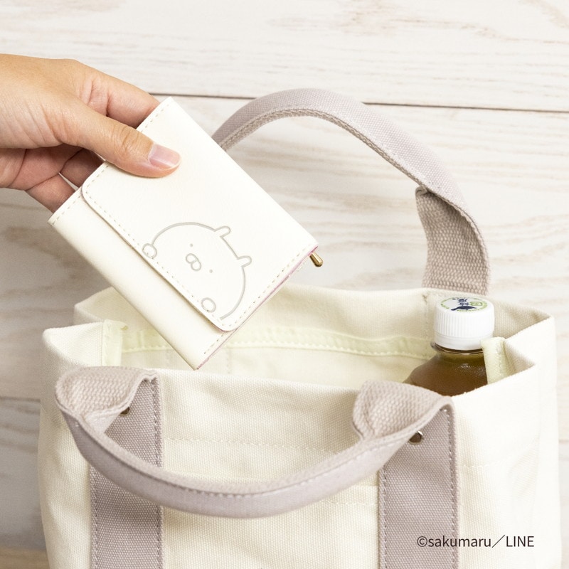 【セブンイレブン限定付録 ムック本】うさまる三つ折り財布アイボリー