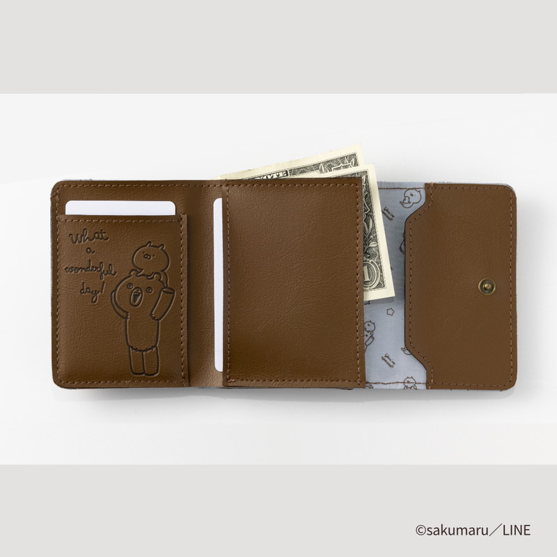 【セブンイレブン限定付録 ムック本】うさまる三つ折り財布ブラウン