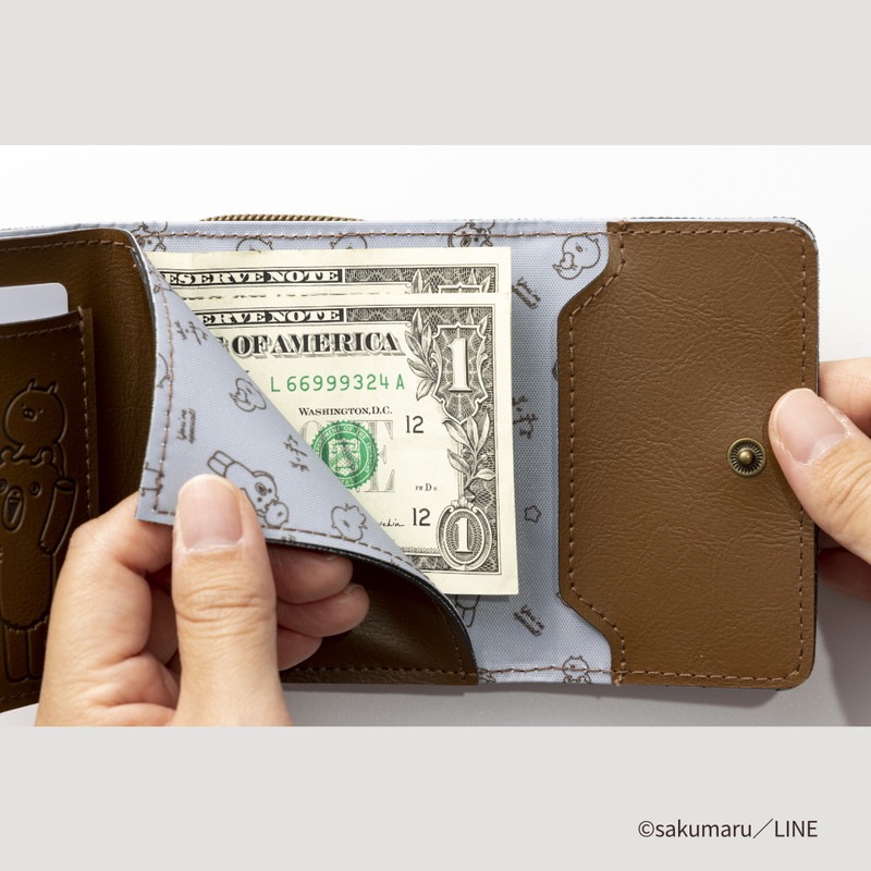 【セブンイレブン限定付録 ムック本】うさまる三つ折り財布ブラウン