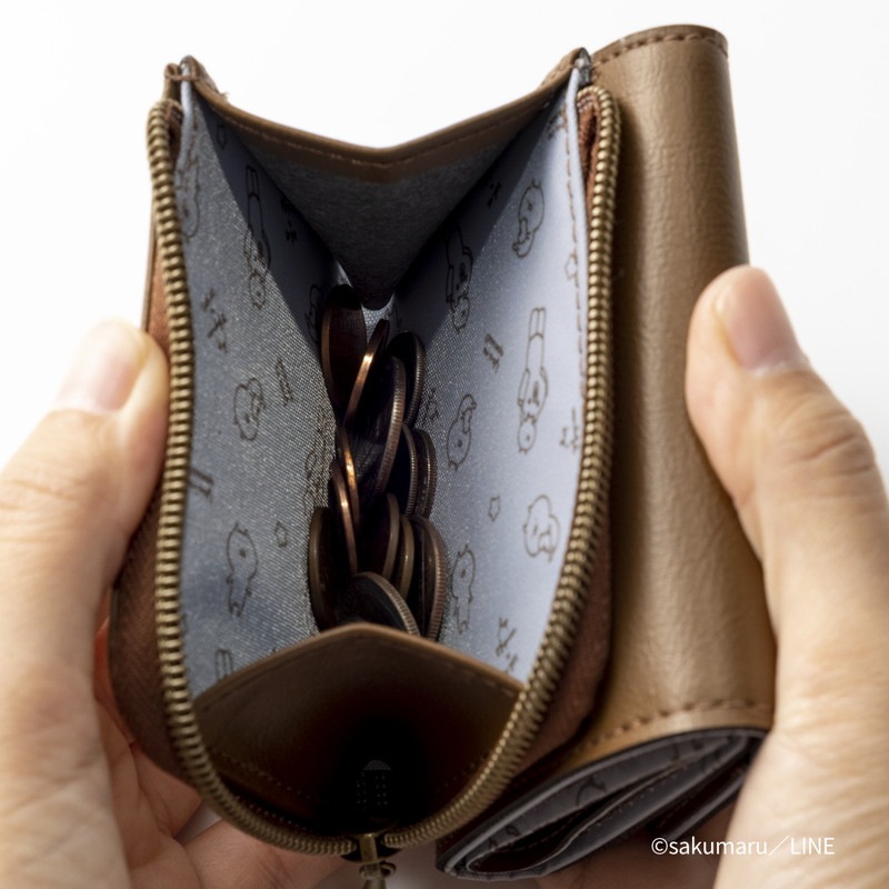 【セブンイレブン限定付録 ムック本】うさまる三つ折り財布ブラウン