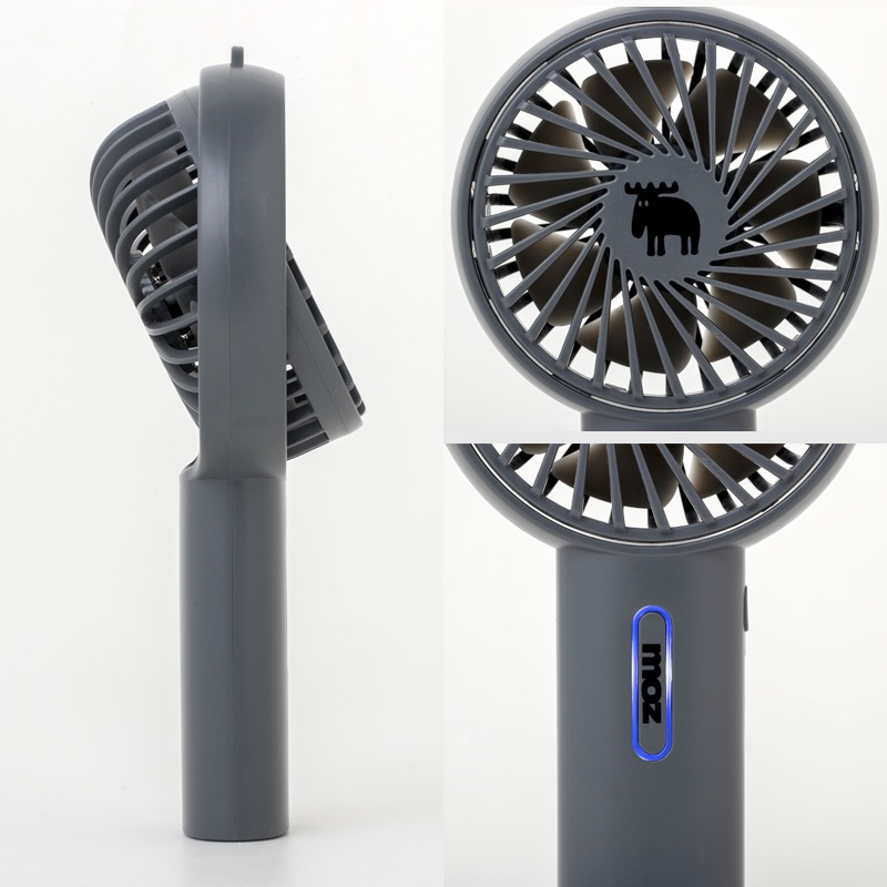 【セブンイレブン限定付録ブランド】moz(モズ)ミニ扇風機チャコールグレー ver.