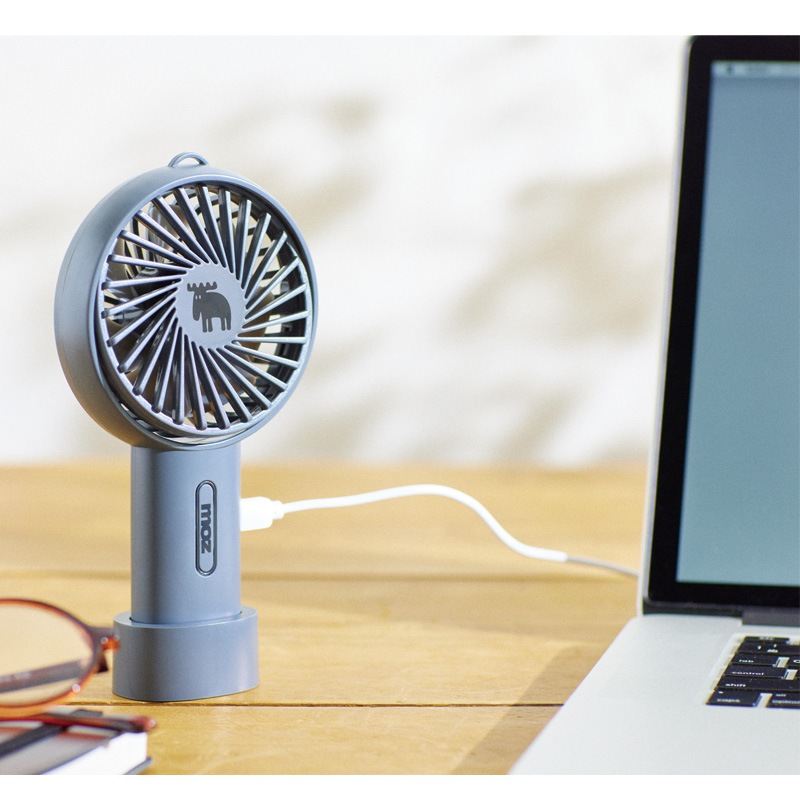 【セブンイレブン限定付録ブランド】moz(モズ)ミニ扇風機チャコールグレー ver.
