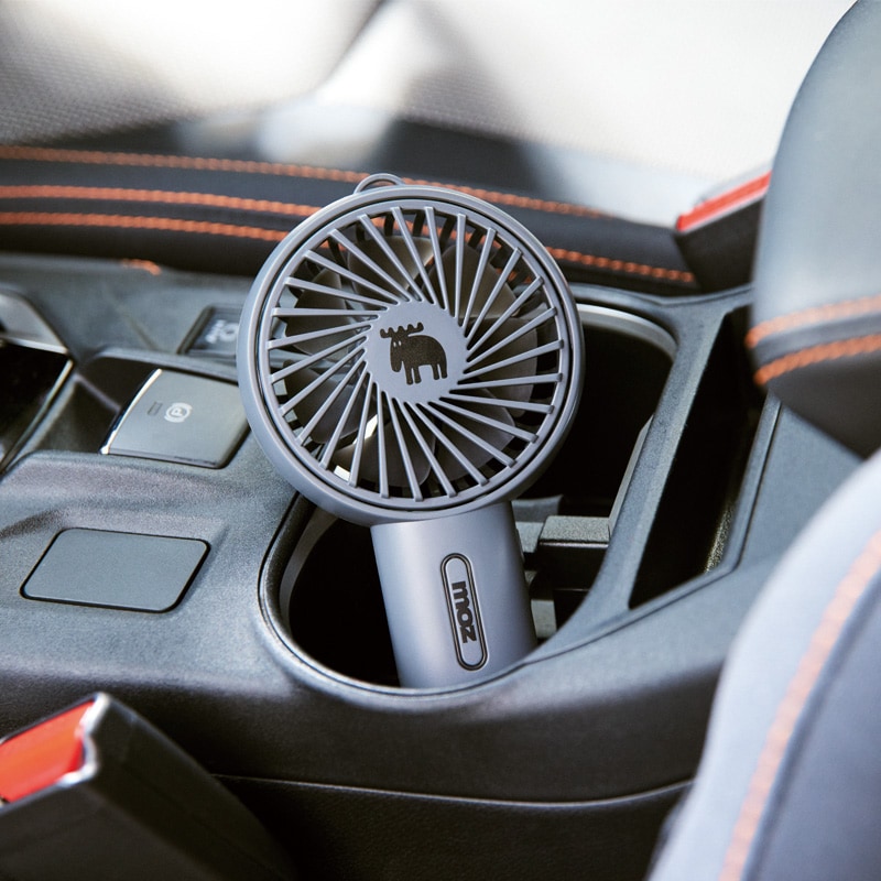 【セブンイレブン限定付録ブランド】moz(モズ)ミニ扇風機チャコールグレー ver.