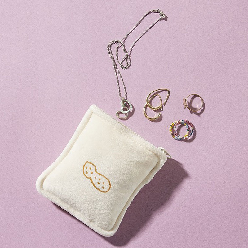 【ヤマザキ ランチパック ムック本 付録】ヤマザキ ランチパック ほんものみたいなダブルポーチ ピーナッツVer.