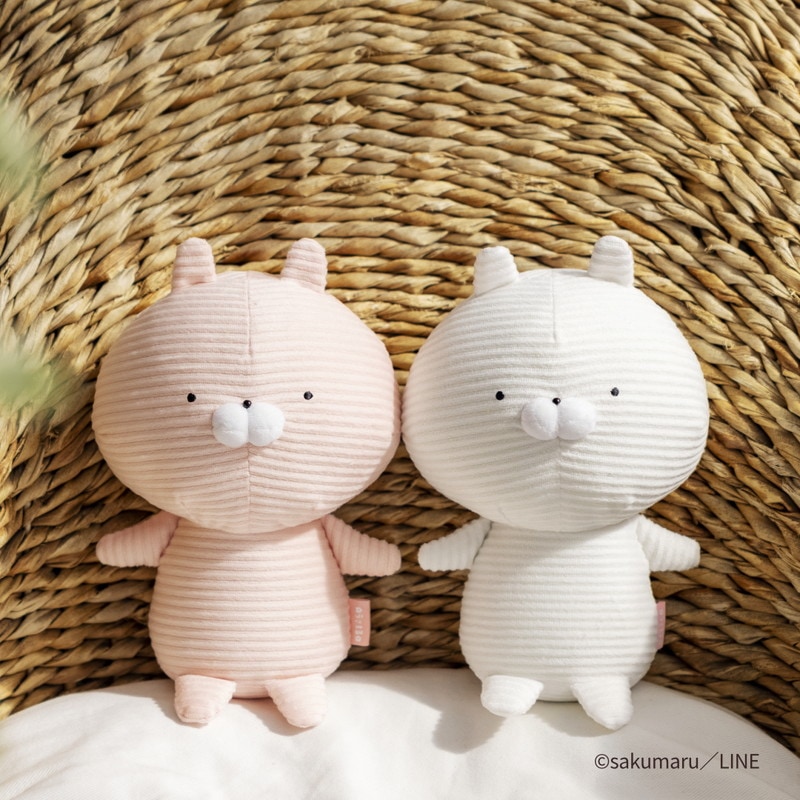 【セブンイレブン限定付録 ムック本】うさまるコーデュロイぬいぐるみ うさこver.