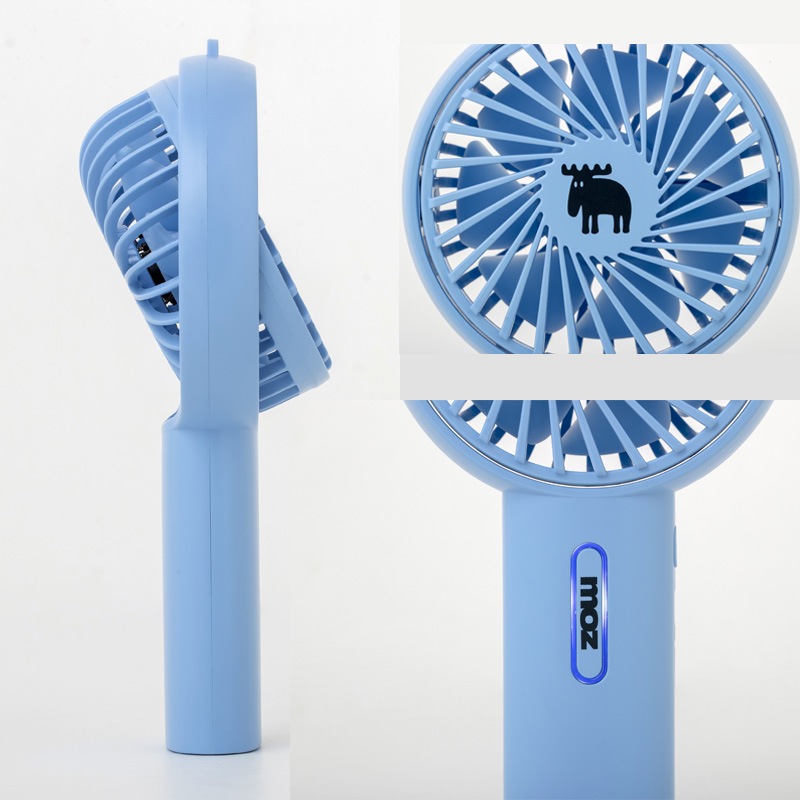 【セブンイレブン限定付録ブランド】moz(モズ)ミニ扇風機ペールブルー ver.