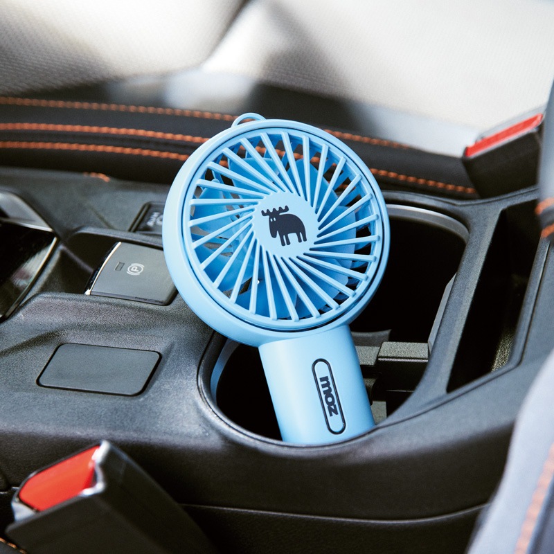 【セブンイレブン限定付録ブランド】moz(モズ)ミニ扇風機ペールブルー ver.