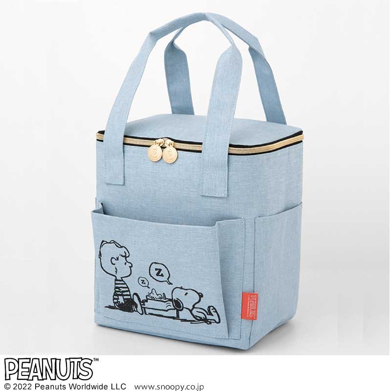 【ローソン、HMV、HMV&BOOKS online限定付録 ムック本】SNOOPYスヌーピー保冷ができるピクニックBAG ブルー