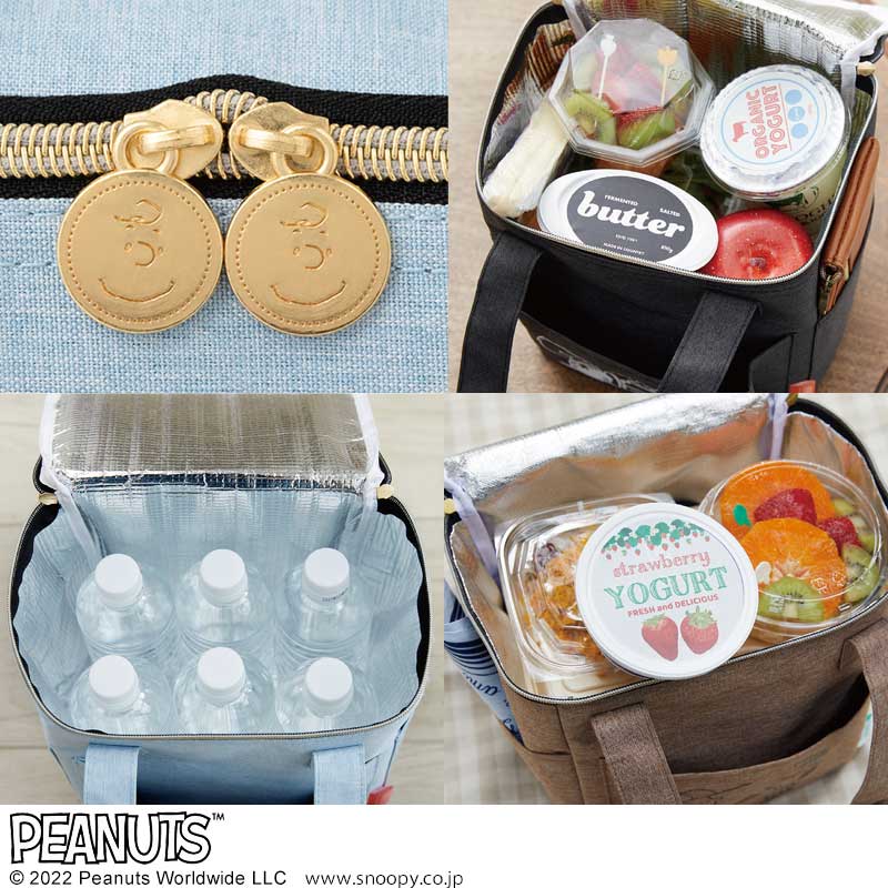 【ローソン、HMV、HMV&BOOKS online限定付録 ムック本】SNOOPYスヌーピー保冷ができるピクニックBAG ブルー