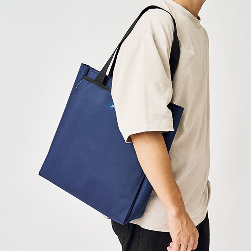 【MonoMax モノマックス 2021年12月号 雑誌付録】シップス SHIPSのキレイにしまえて取り出しやすい ３層じゃばらポケット付きトート