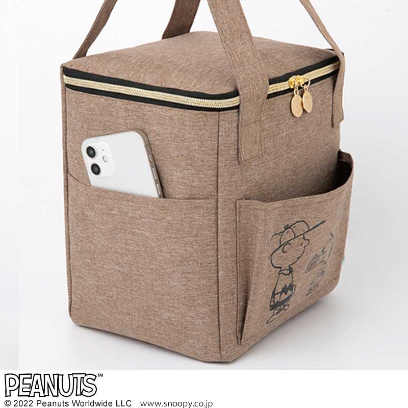 【ローソン、HMV、HMV&BOOKS online限定付録 ムック本】SNOOPYスヌーピー保冷ができるピクニックBAG ブラウン