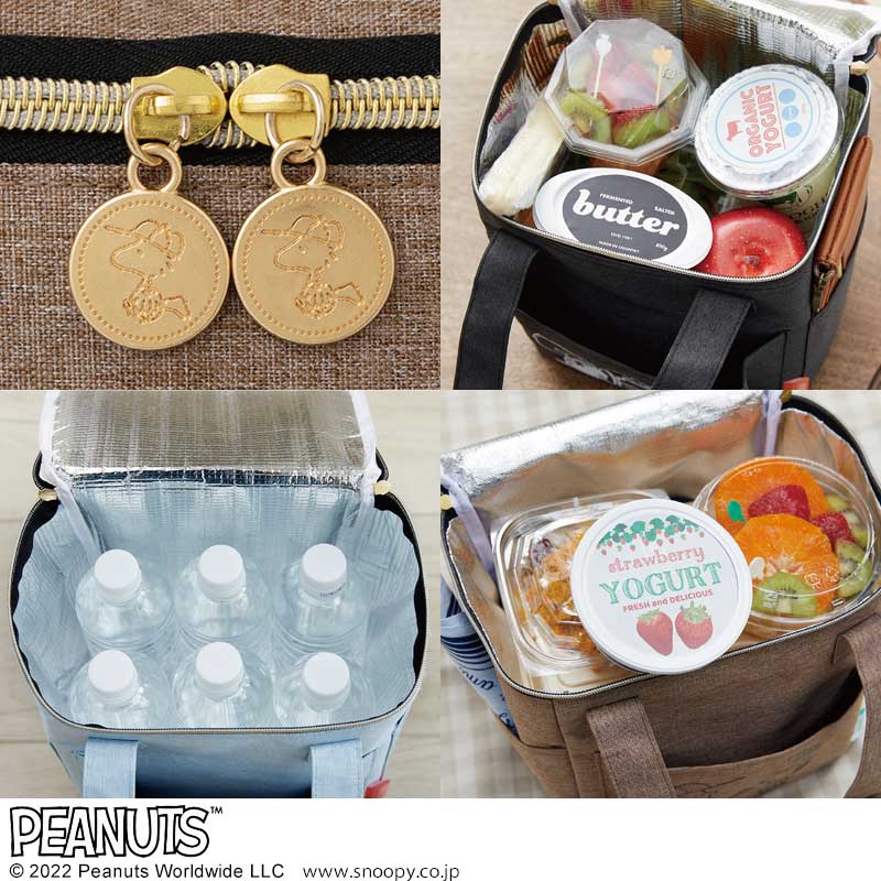【ローソン、HMV、HMV&BOOKS online限定付録 ムック本】SNOOPYスヌーピー保冷ができるピクニックBAG ブラウン