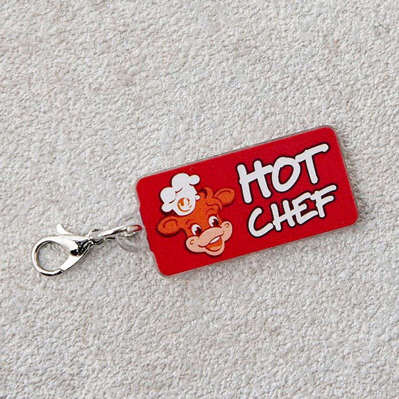 【ムック本 付録】セイコーマートシャケ柄A4マルチポーチ(ホットシェフ)チャーム