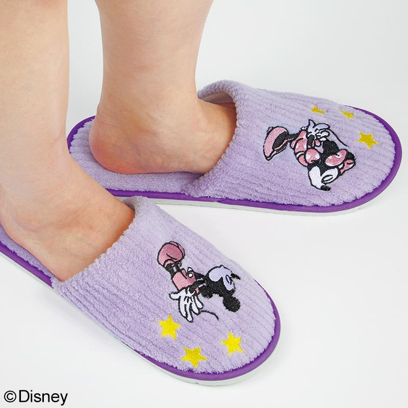 【ディズニー sweet スウィート2022年1月号増刊 雑誌付録】星ひとみ もこもこスリッパ ミッキーマウス