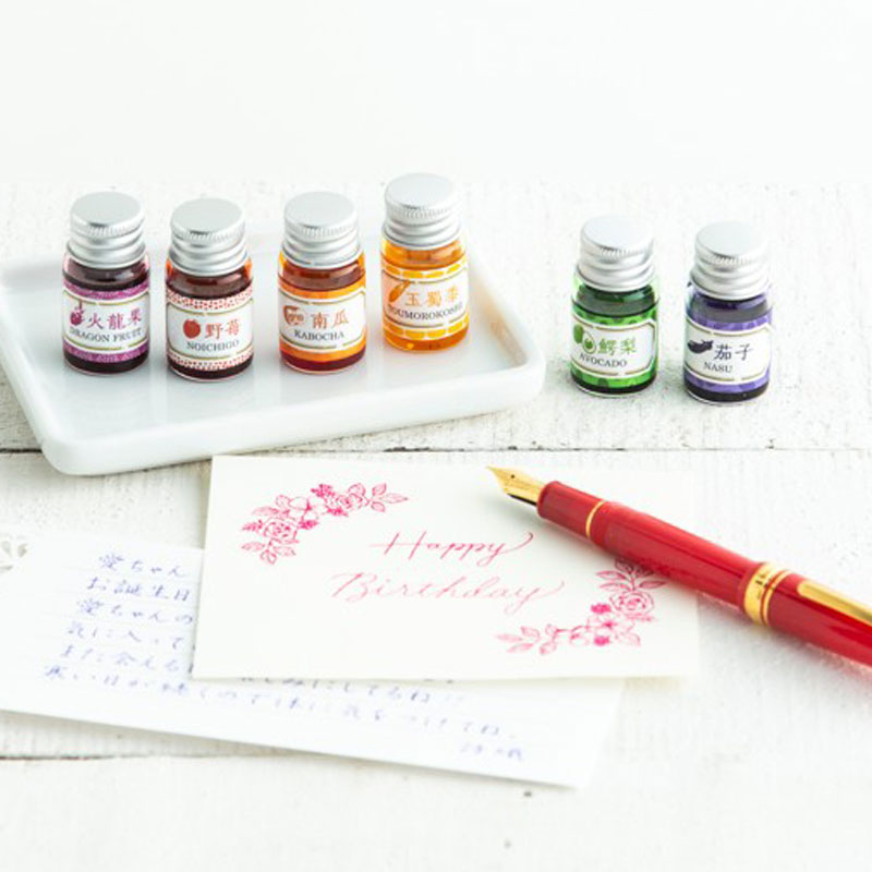 【色を愉しむ万年筆インク6色セット 万年筆のある毎日 ムック本 付録】