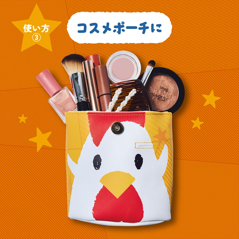 【ローソン限定付録 ムック本 付録】からあげクン ポーチ レギュラー