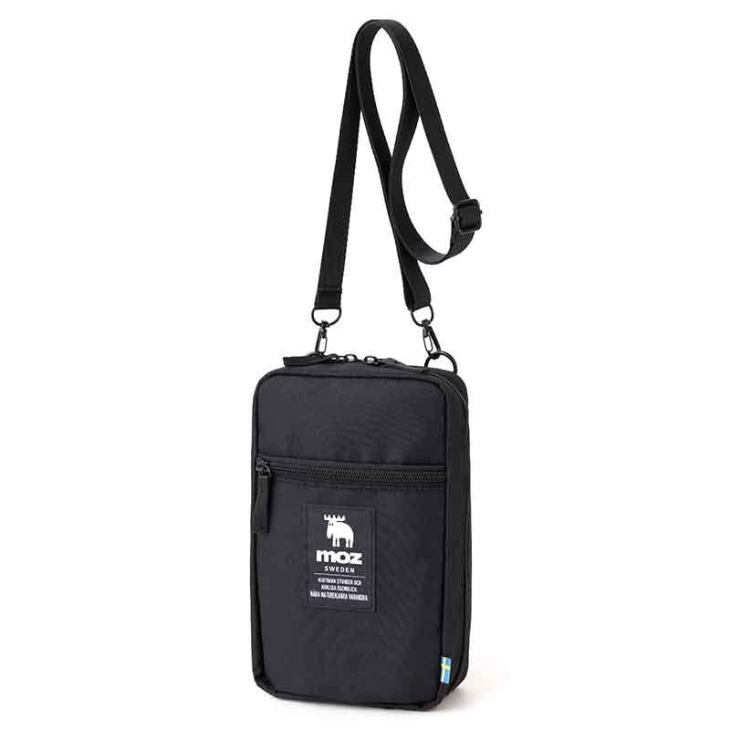 ESSENTIALS スマホショルダーバッグ ブラック スマホショルダー レディース スマホポーチ メンズ ショルダーバッグ