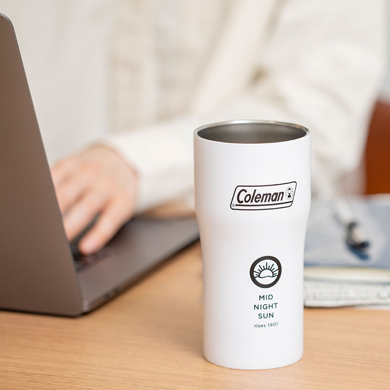 Coleman BRAND BOOK #05 真空断熱タンブラー ホワイト:7/5発売【セブン-イレブン・セブンネット限定付録】コールマン 真空断熱タンブラー ホワイト 結露しにくくデスクワークにも使える