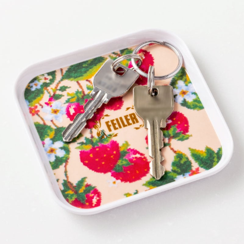 【InRed インレッド 2021年12月号増刊】フェイラー ストロベリーフィールド 可憐なイチゴ柄トレー 2枚セット