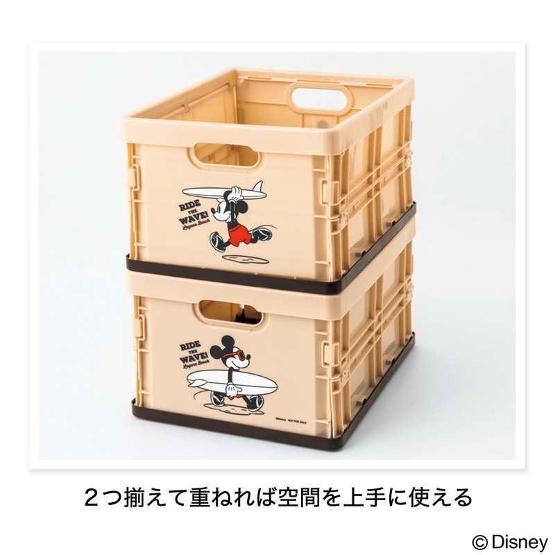 【InRed インレッド 2022年5月号 雑誌付録】ミッキーマウス デザイン サーフ柄が可愛い 片づくコンテナボックス