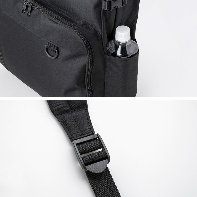 【セブンイレブン限定 ミルクフェド ムック本 付録】マルチ ポケット バッグパック ブラック スペシャルパッケージ