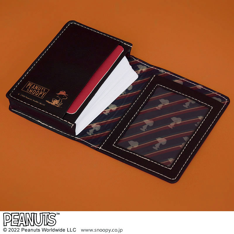 【ローソン限定付録 ムック本 付録】スヌーピー カードケース ブラック