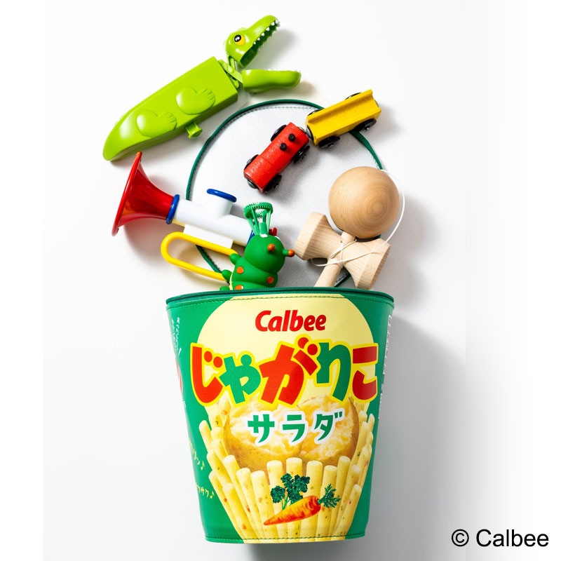 【ムック本 付録】カルビーじゃがりこメガBIGポーチ サラダver.