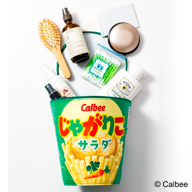 【ムック本 付録】カルビーじゃがりこメガBIGポーチ サラダver.