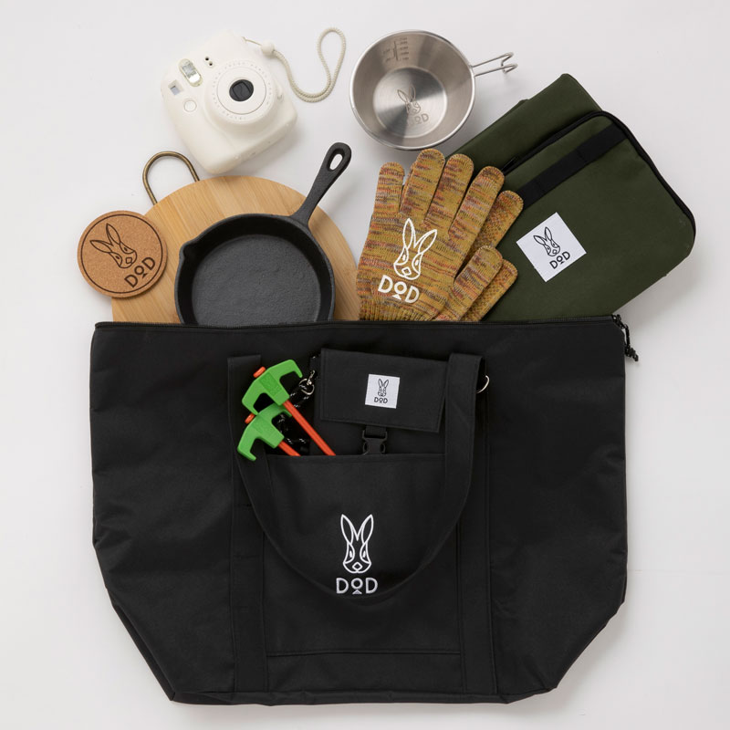 【ローソン限定 DOD ムック本 付録】DODビッグトートバッグ ブラック