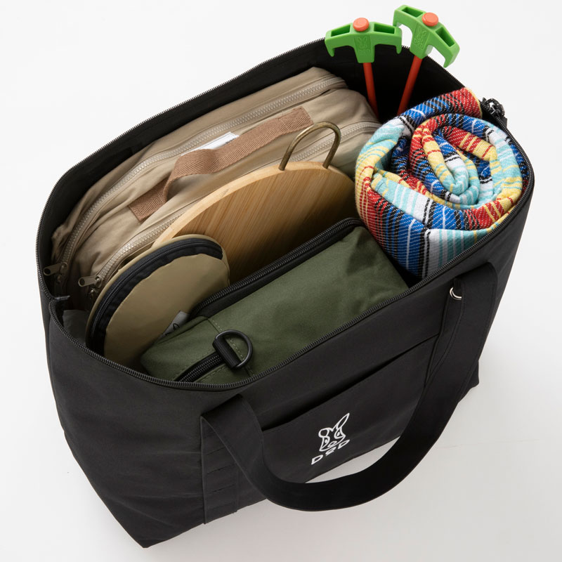 【ローソン限定 DOD ムック本 付録】DODビッグトートバッグ ブラック