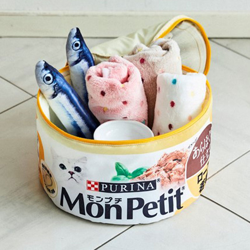 【モンプチ ムック本 付録】Mon Petit  モンプチほんものそっくり! ふわふわ収納ボックス