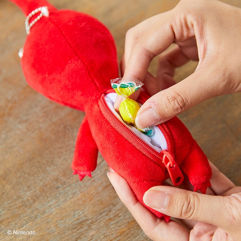 ローソンムック本付録【ピクミンぬいぐるみポーチ 赤ピクミン】2022年