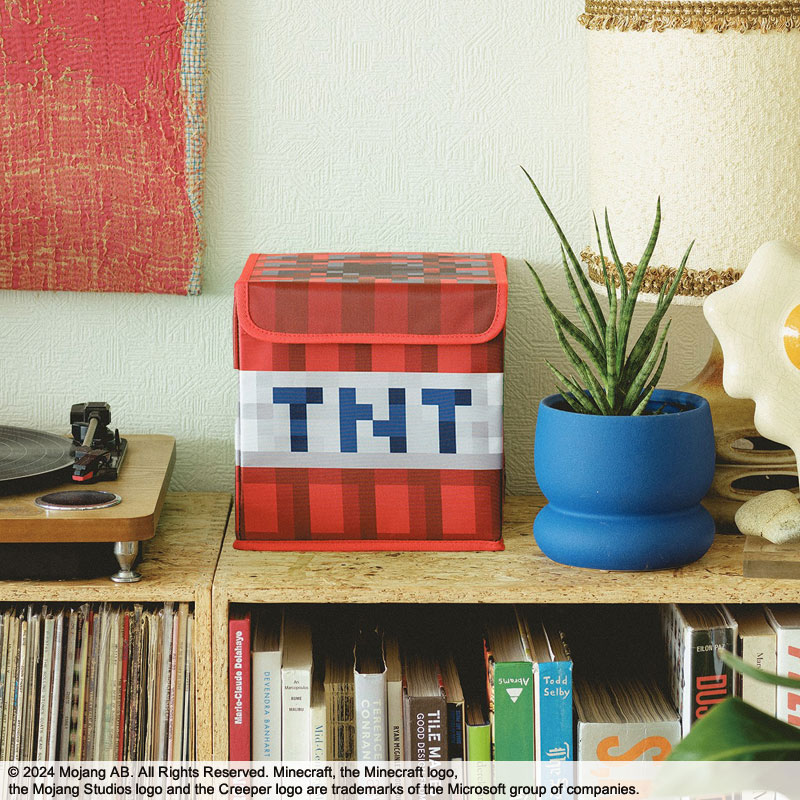 MINECRAFT 15周年記念 折りたたみコンテナBOOK TNT ver. | 商品