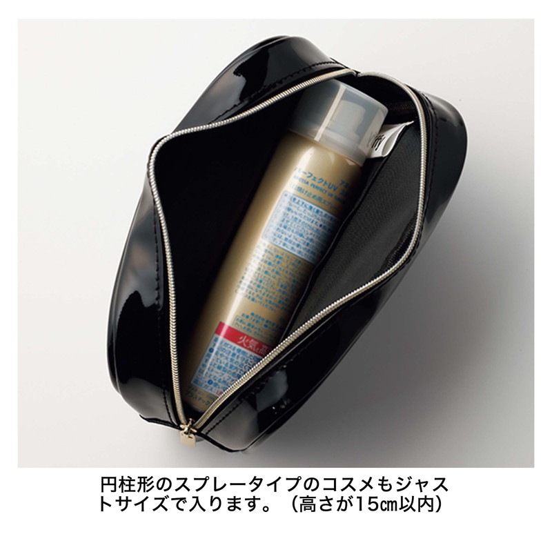 【&ROSY アンドロージー 2022年8月号 雑誌付録】ミッフィー高級感溢れるエナメル調マチたっぷりポーチ