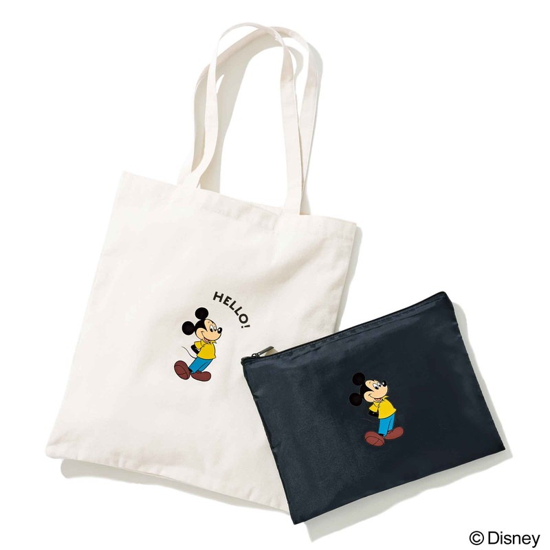 otona MUSE オトナミューズ 2023年7月号(雑誌)【雑誌付録】スタイリスト百々千晴さんと作った ミッキーマウスHELLO！ トートバッグ＆保冷・保温ポーチ