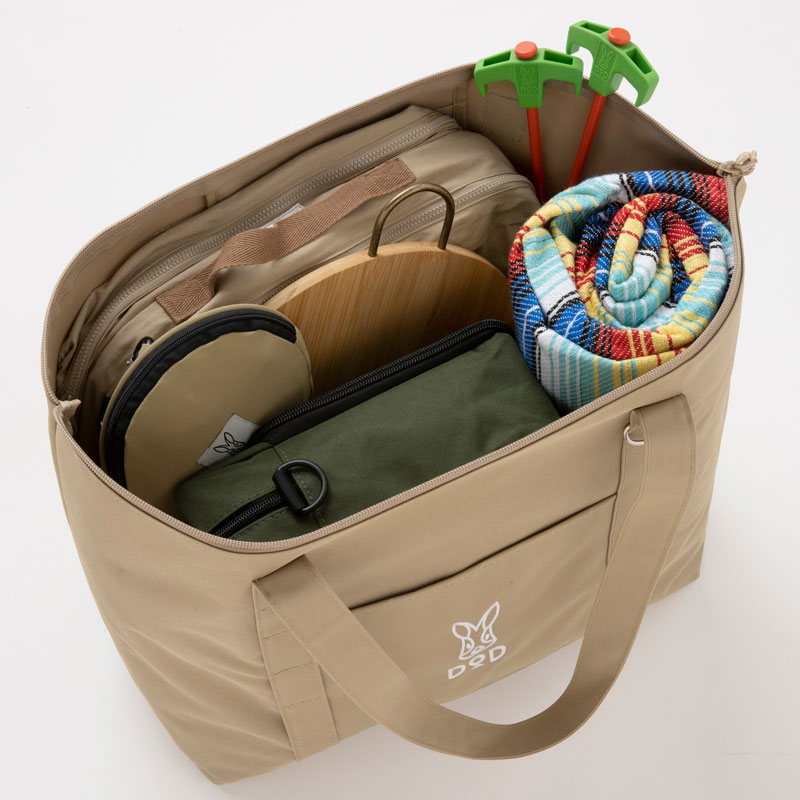 【宝島限定付録 DOD ムック本 付録】DODビッグトートバッグ ベージュ