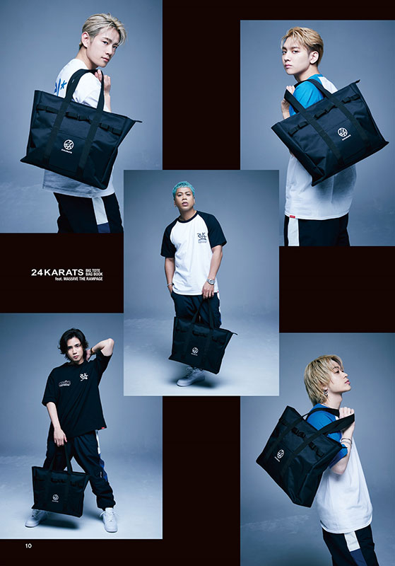 24KARATS BIG TOTE BAG BOOK feat. MA55IVE THE RAMPAGE(バラエティ)【ムック本付録】24KARATS [24カラッツ]ビッグトートバッグ