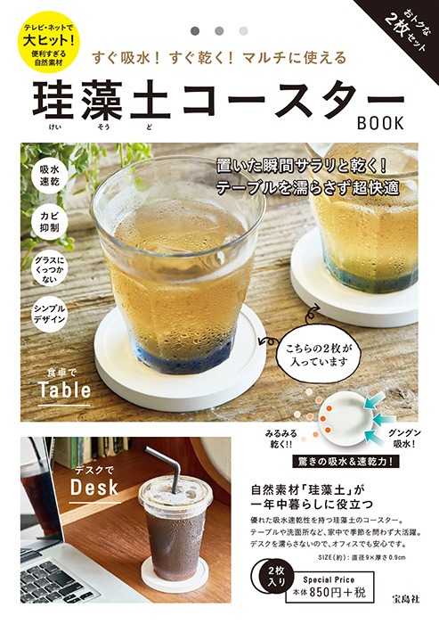 すぐ吸水！ すぐ乾く！ マルチに使える 珪藻土（けいそうど