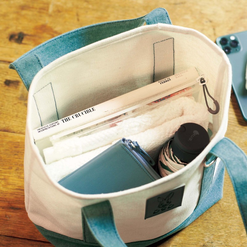 【リンネル 2022年8月号 雑誌付録】DOD (ディーオーディー)ランチトート&小銭も入るパスケース