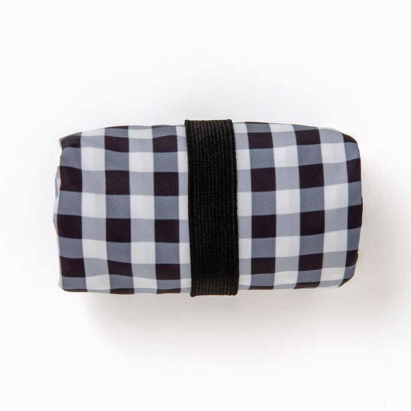 【ローソン限定 メゾンドフルール】エコバッグセット ブラック ギンガムチェック