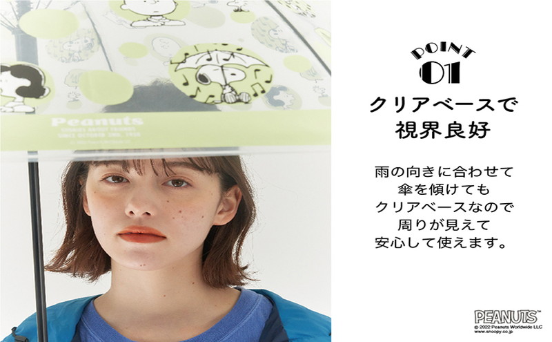 【ローソン、HMV、HMV&BOOKS online限定付録】SNOOPY(スヌーピー)アンブレラGREEN